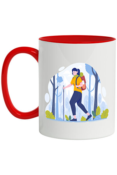 StoryGift Romania Cana Cu Padure, Munte, Nori, Drumetie, Bat, Ghiozdan, Ochel...