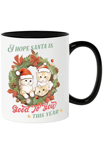 StoryGift Romania Cana cu pisoi cu mesajul "I hope Santa is good to you this ...