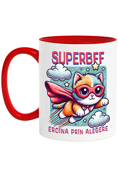StoryGift Romania Super BFF Mug, Best Friend,,SuperHero, Heroine By Choice, 3...