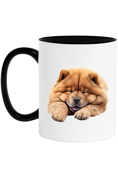 StoryGift Romania Cana cu un caine blanos care doarme lat | ilustratie | somn...
