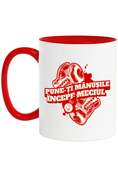 StoryGift Romania Cana Manusi de box joc de contact pune-ti manusile, 330ml, ...