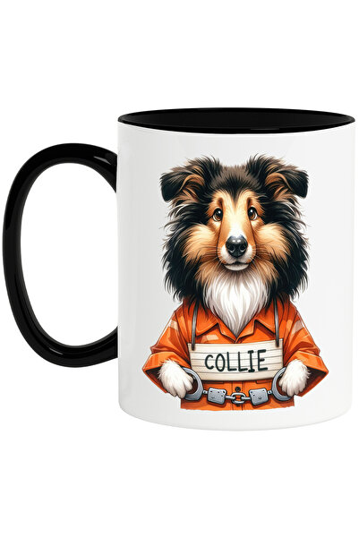StoryGift Romania Cana cu un caine Collie la inchisoare, ilustratie, catuse, ...