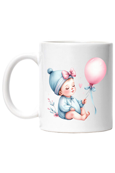 StoryGift Romania Cana cu un bebelus somnoros | ilustratie | tine un balon | ...