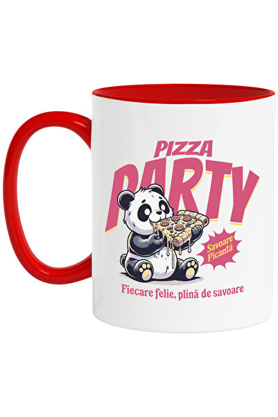 StoryGift Romania Cana Pizza Party. Savoare Picanta urs panda mancare, 330ml,...