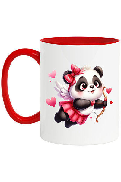StoryGift Romania Cana cu o ursoaica Panda | ilustratie | Cupidon | trage cu ...