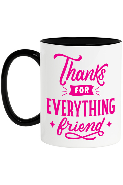 StoryGift Romania Cana cu textul in engleza "Thanks for everything, friend" -...