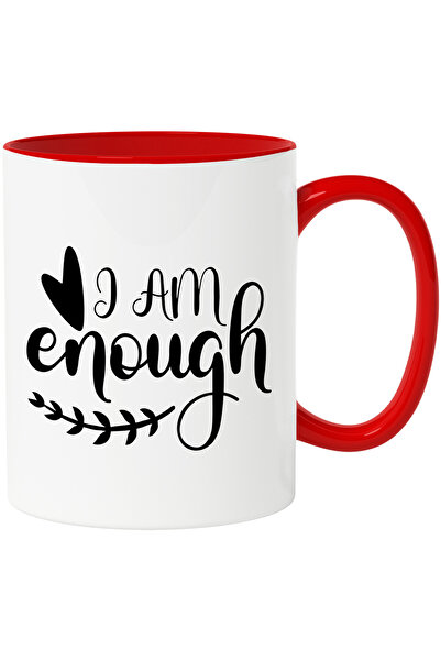 StoryGift Romania Cana cu inimioara si cu mesajul "Eu sunt de ajuns" cu Maner...