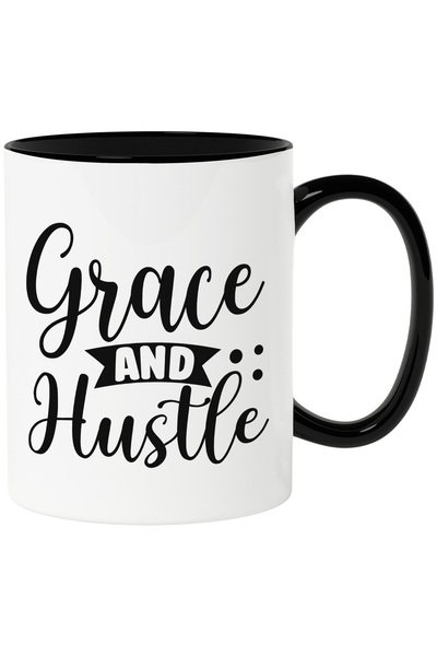 StoryGift Romania Cana cu textul "Grace and hustle" - gratie si agitatie cu M...