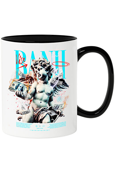 StoryGift Romania Cana Banii si Visele, Ingerul cu Dolari, 330ml, Ceramica cu...