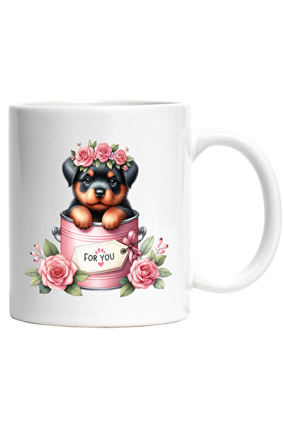 StoryGift Romania Cana cu un catelus Rottweiler care iese dintr-o conserva | ...