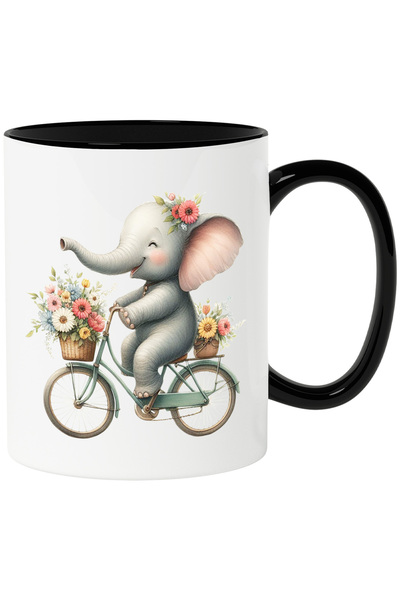 StoryGift Romania Cana cu un pui de elefant care merge cu bicicleta | plimbar...
