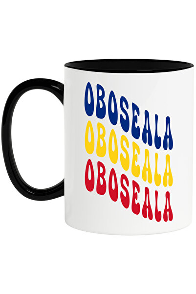 StoryGift Romania Cana Cuvantul Oboseala, in Culorile Steagului Romaniei, Ros...