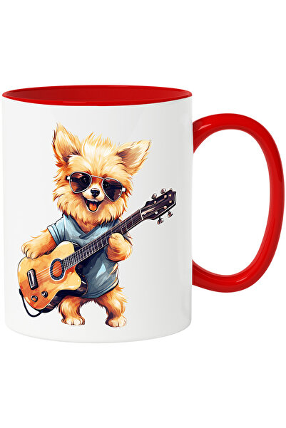 StoryGift Romania Cana cu un catelus blanos care canta la chitara | ilustrati...