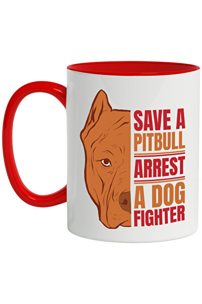 StoryGift Romania Cana Cu Mesaj In Engleza Save A Pitbull Arrest A Dog Fighte...
