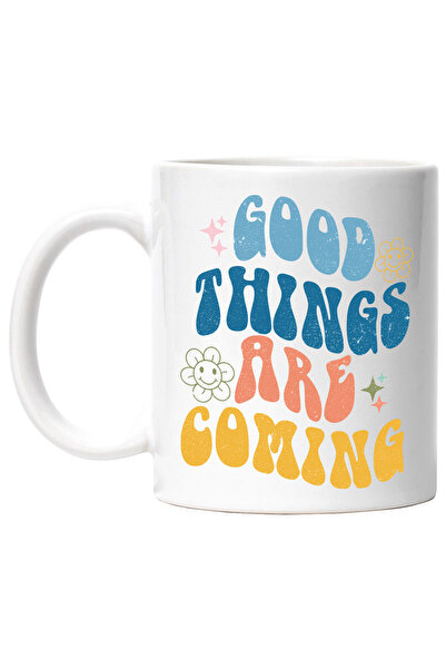 StoryGift Romania Cana cu mesajul "Good things are coming", ilustratie, motiv...