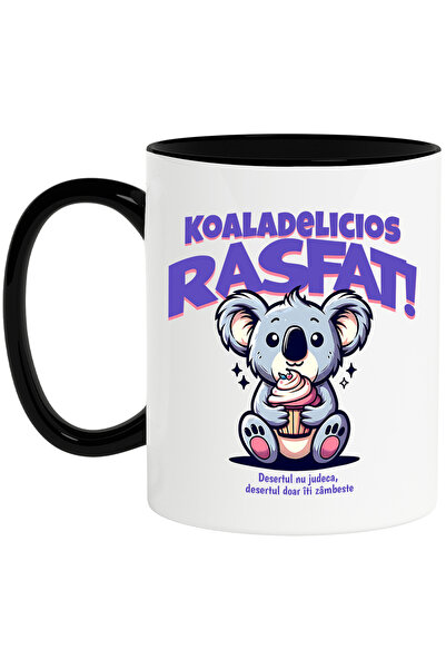 StoryGift Romania Koala Mug, delicious pampering, dessert doesn't judge you, ...