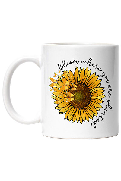 StoryGift Romania Cana cu floarea-soarelui cu mesajul "Bloom where you are pl...