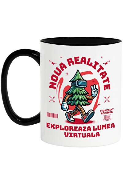 StoryGift Romania Cana cu Brad Verde Cu Ochelari VR Text Noua Realitate Explo...
