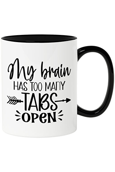 StoryGift Romania Cana cu textul "Creierul meu are prea multe "file/ferestre"...