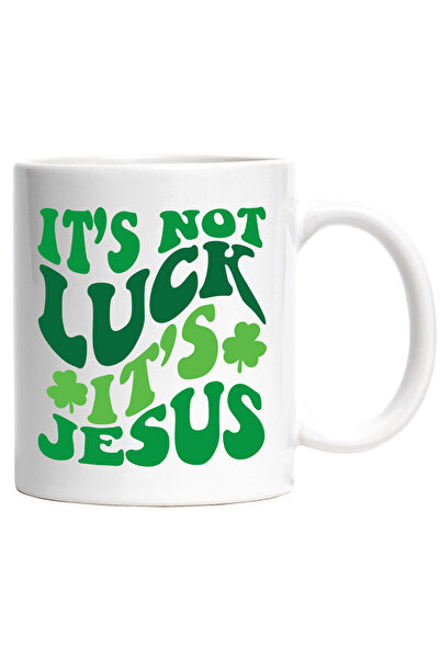 StoryGift Romania Cana Cu Text in Engleza It's Not Luck It's Jesus, Religie, ...