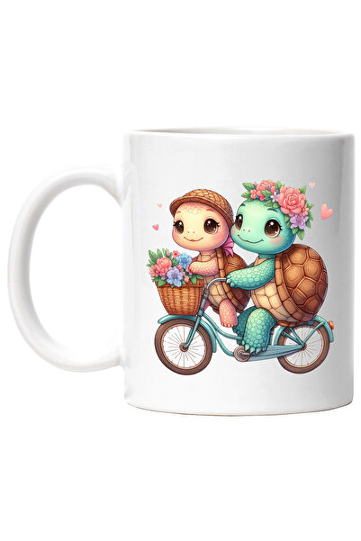 StoryGift Romania Cana cu 2 broaste testoase care merg cu bicicleta | plimbar...