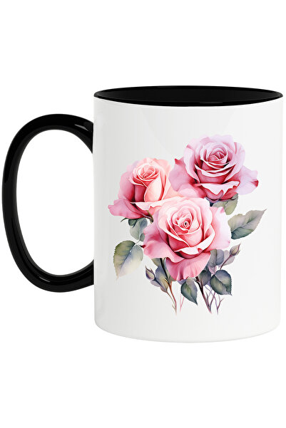 StoryGift Romania Cana cu trandafiri, flori, ilustratie, cadou, plante, natur...