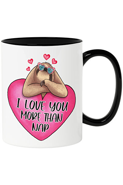 StoryGift Romania Cana cu animalul sloth/lenes cu mesajul "I love you more th...