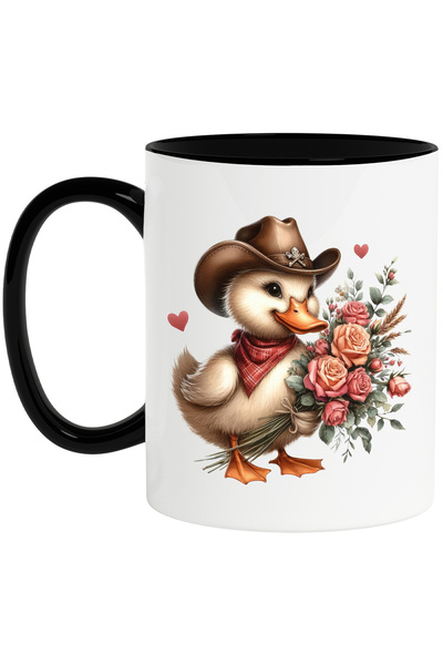 StoryGift Romania Cana cu o rata cu palarie de cowboy | ilustratie | Vestul S...