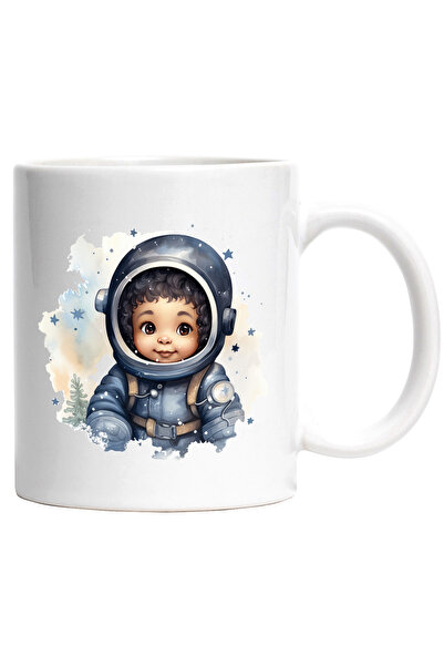 StoryGift Romania Cana cu o fetita in costum de astronaut | ilustratie | curi...