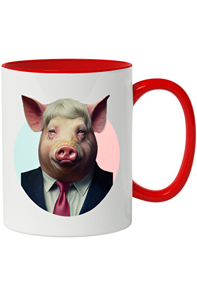 StoryGift Romania Cana Cu Porc, Costum, Peruca, Afaceri, Cravata, Multicolor ...