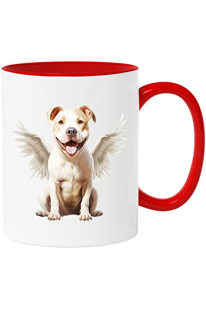 StoryGift Romania Cana cu un caine jucaus cu aripi albe | ilustratie | cumint...