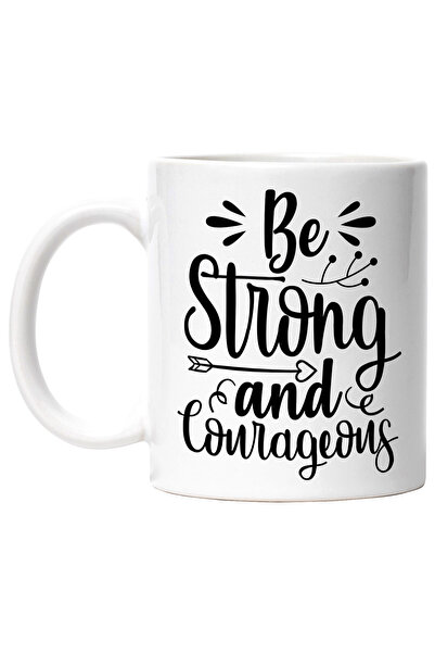StoryGift Romania Cana cu sageata si mesaj motivational "Be strong and courag...