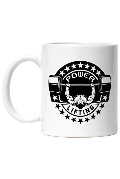 StoryGift Romania Cana cu un culturist care ridica haltera si mesajul in engl...