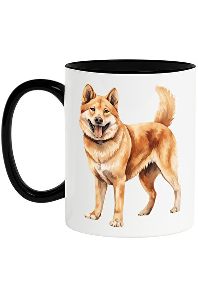 StoryGift Romania Cana cu un catel blanos cu limba scoasa | ilustratie | juca...