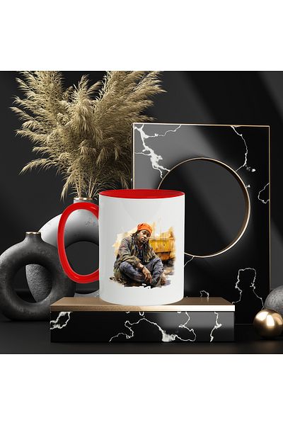StoryGift Romania Mug With Wale, Rapper, Singer, Musician, Celebrity, Multicolor 330 ml, Ceramics, With ,STG