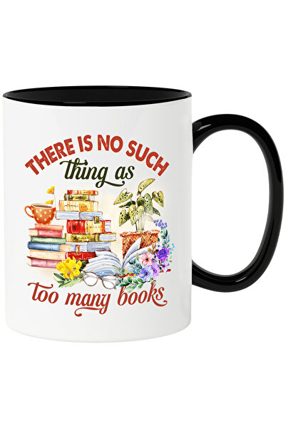 StoryGift Romania Cana cu teancuri de carti cu mesajul "There is no such thin...