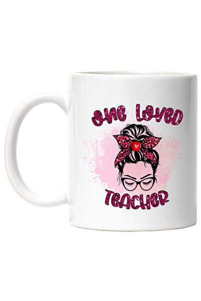 StoryGift Romania Cana cu mesajul "One loved teacher", ilustratie, scoala, el...