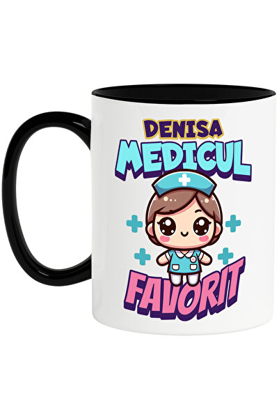 StoryGift Romania Cana cu Asistenta medicala Cu Tinuta Albastra Text Denisa M...