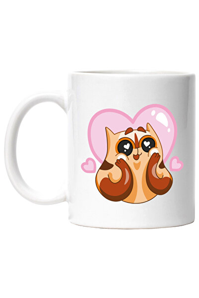 StoryGift Romania Cana Cu Pisica, Indragostita, Inimi, Iubire, Dragoste, Mult...