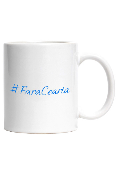 StoryGift Romania Cana cu Citat Haios Cu Hastag # Text Fara cearta, Liniste, ...