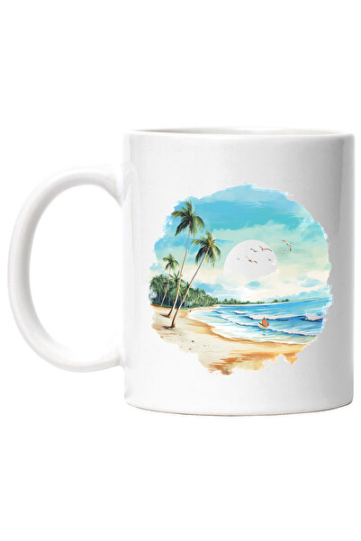 StoryGift Romania Cana cu o plaja, ilustratie, apa, mare, concediu, vacanta, ...