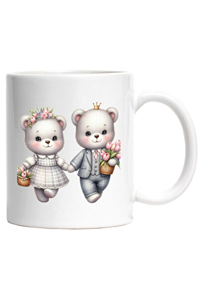 StoryGift Romania Cana cu o ursoaica si un urs care se tin de mana | ilustrat...