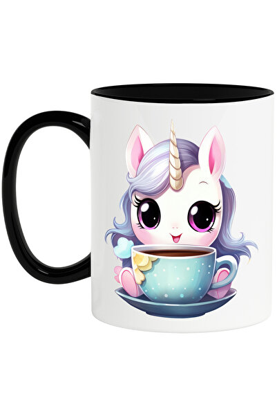 StoryGift Romania Cana cu un unicorn care sta langa o ceasca | ilustratie | c...
