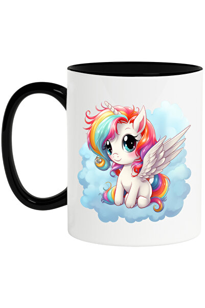 StoryGift Romania Cana cu un unicorn cu aripi | ilustratie | norisor | alb | ...