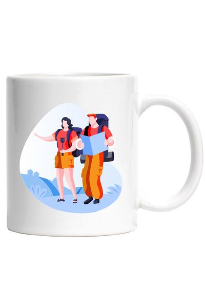 StoryGift Romania Cana Cu Ghiozdan, Drumetie, Harta, Selfie Stick, Multicolor...