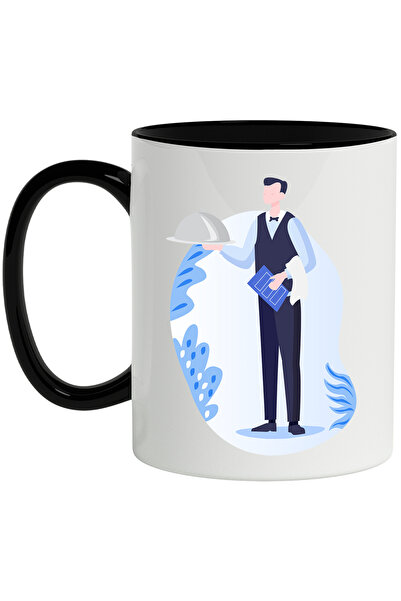 StoryGift Romania Cana Cu Ospatar, Meniu, Servicii, Clos, Multicolor 330 ml, ...