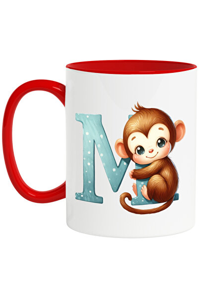 StoryGift Romania Cana cu o maimuta cu litera "M", ilustratie, pentru copii, ...