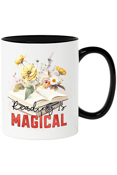 StoryGift Romania Cana cu mesajul "Reading is magical", carte, ilustratie, li...