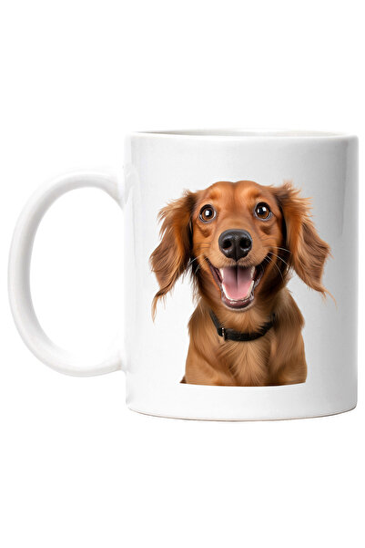 StoryGift Romania Cana cu un caine vesel, ilustratie, jucaus, pentru iubitori...