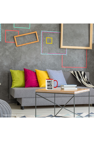 StoryGift Romania Mug with the text "Don't stop until you're proud" - don't stop until you're proud, With ,STG